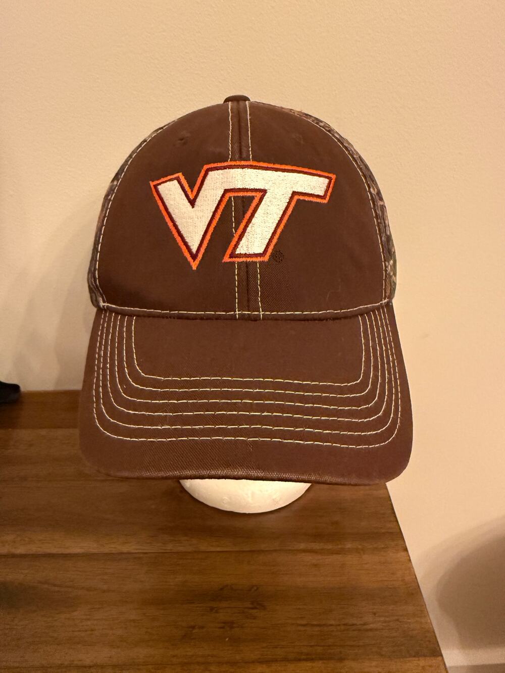 Virginia Tech VT Hokies Camo Adjustable Baseball Hat